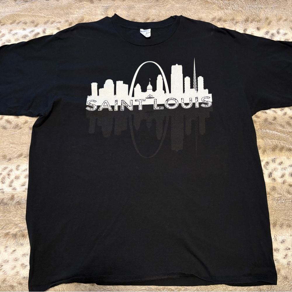 Saint Louis Skyline Graphic T-Shirt - Black